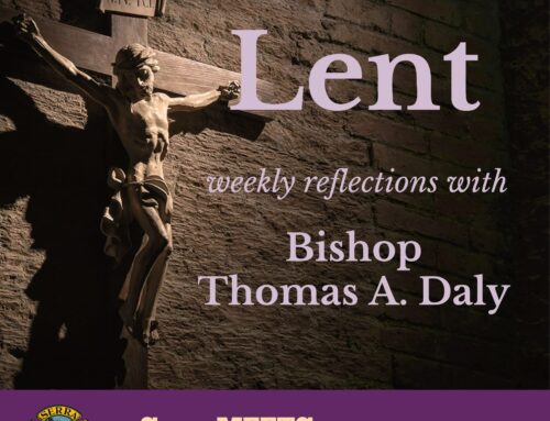 Serra Meets with Bishop Daly to Kick Off Lent
